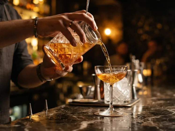Bartender en servicio realizado en Madrid