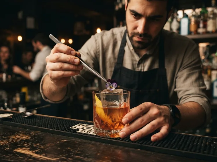 Bartender en servicio realizado en Valencia
