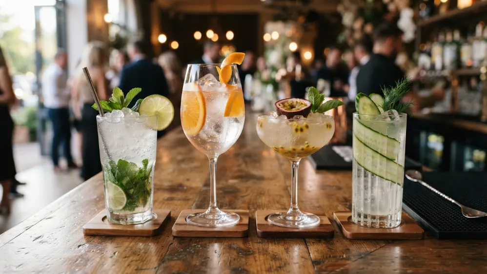 Cuatro tipos de mocktails para bodas, fiestas y eventos